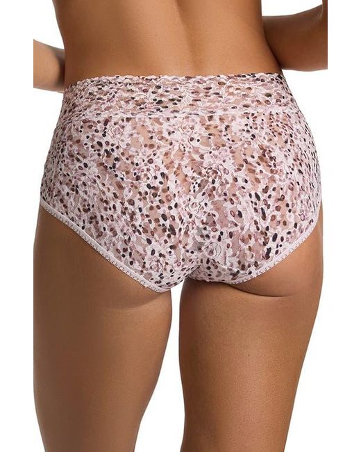Hanky Panky Brown Print Lace Briefs