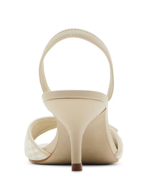 Steve Madden White Henrietta Slingback Sandal