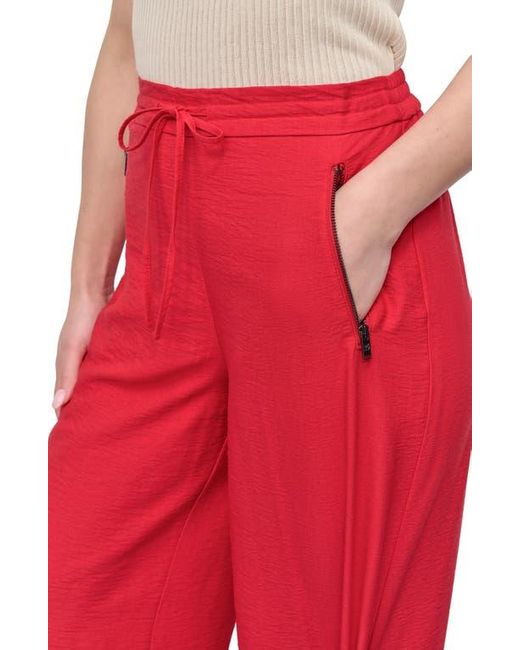 DKNY Red Drawstring Pants