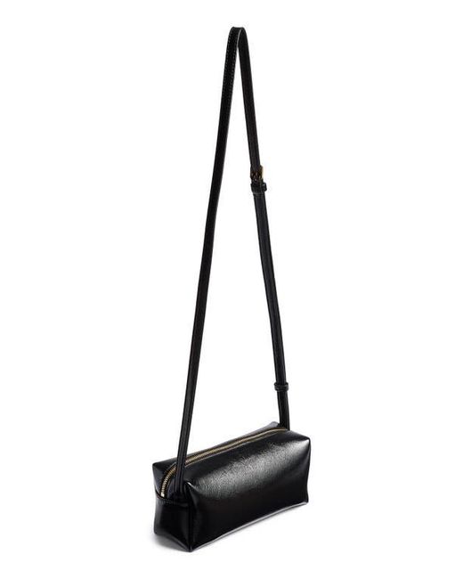 Khaite Black Mini Kye Leather Crossbody Bag