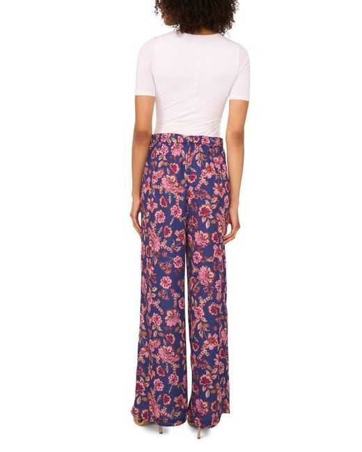 Vince Camuto Purple Floral Wide Leg Pants