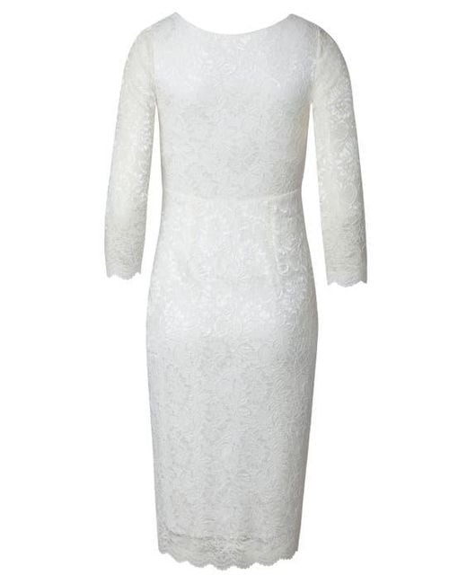 Alie Street London Gray Anya V-Neck Lace Wedding Dress