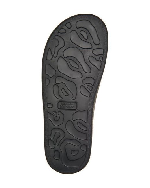 Alexander McQueen Black Hybrid Slide Sandal