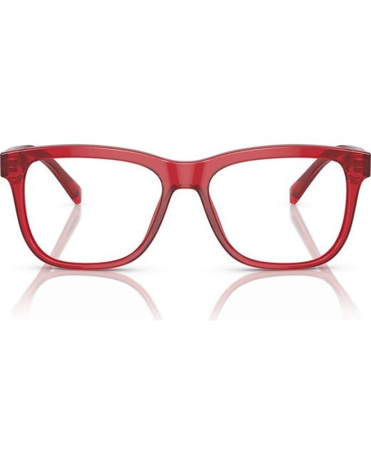 Dolce & Gabbana Red 49Mm Rectangular Glasses