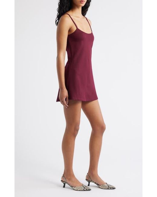 ARTLESS FOREVER Spaghetti Strap Slip Minidress in Red | Lyst