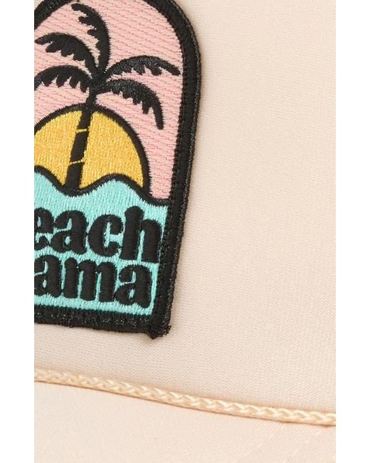 Local Beach Green Beach Mama Patch Trucker Hat