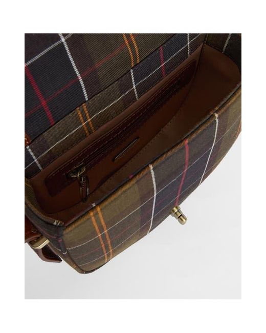 Barbour Brown Elm Tartan Crossbody Bag