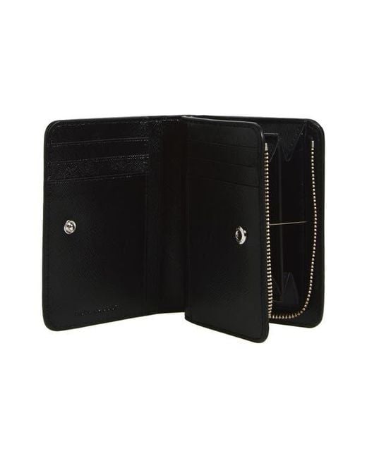 Marc Jacobs Black The Joy Mini Compact Snapshot Wallet