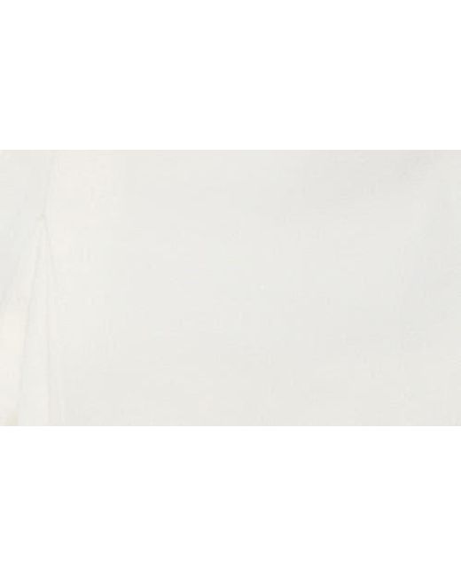 Mango White Sleeveless Peplum Top