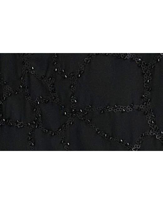 Donna Karan Black Sequin Tank