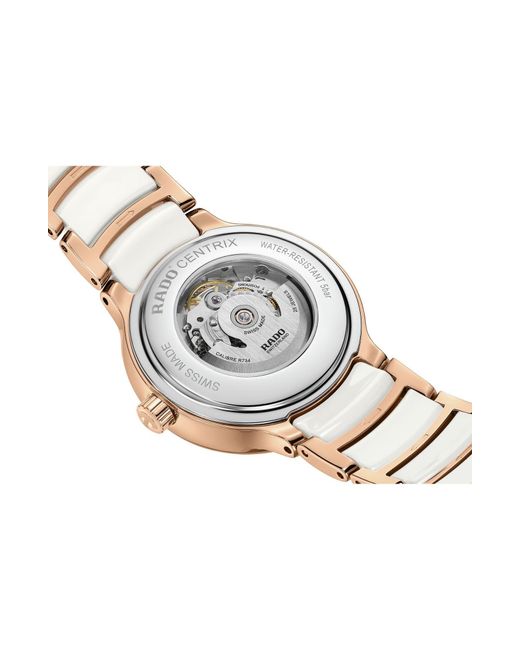 Rado Metallic Centrix Open Heart Superjubile Diamond Bracelet Watch