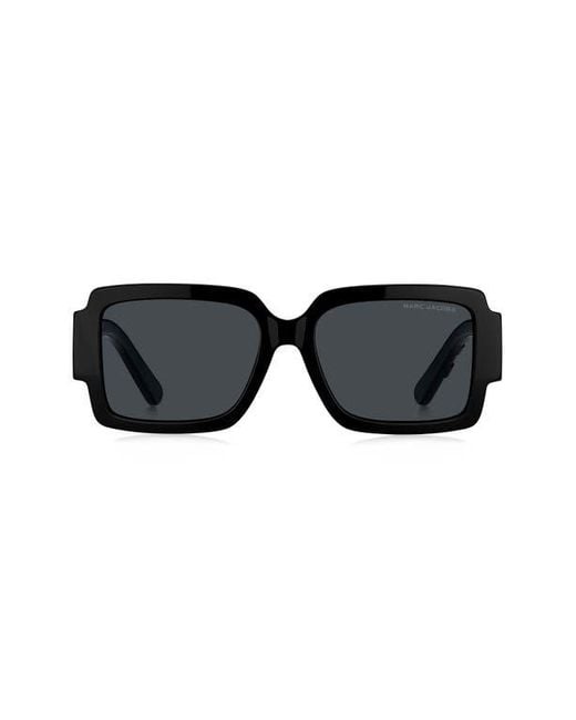 Marc Jacobs Black 55Mm Gradient Rectangular Sunglasses