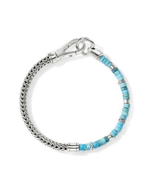 John Hardy Multicolor Hesishi Chain & Stone Bracelet for men