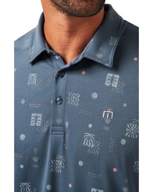 Travis Mathew Blue Quick Trip Polo for men