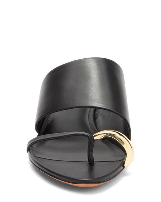 Vince Black Suzie Kitten Heel Flip Flop