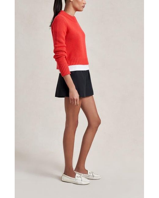 La Ligne Red Solid Mini Marin Sweater