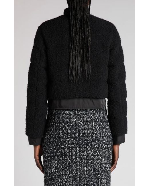 Moncler Black Blandy Bouclé Down Jacket