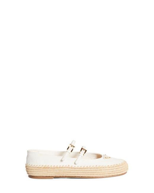 Prada White Espadrille Mary Jane