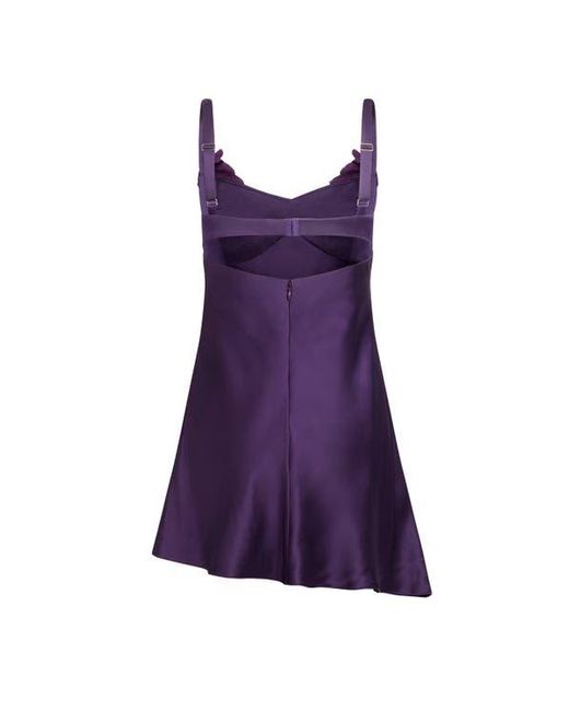 Scarlett Gasque Purple Temptation Mini Dress