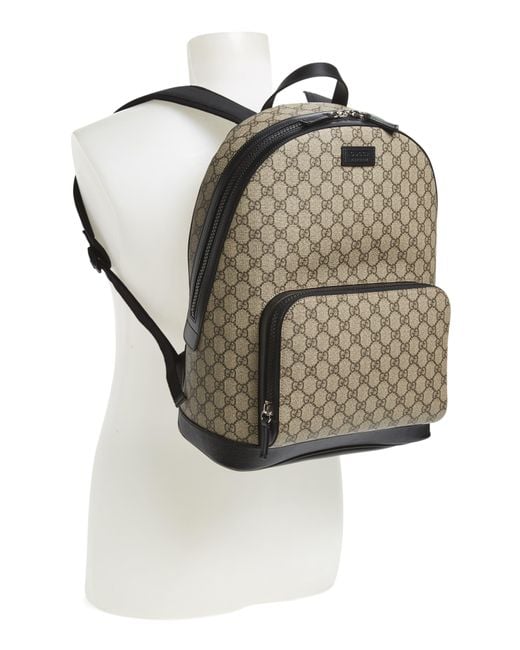 Gucci Eden Canvas Backpack in Beige/ Brown (Natural) for Men - Lyst