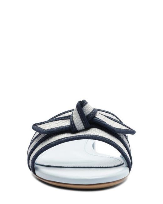 Alexandre Birman White Clarita Grosgrain Raffia Sandal