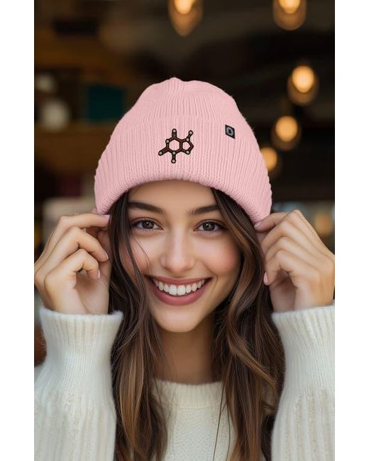 Alix Pink Molecule Beanie for men