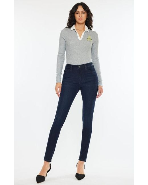 Kancan Blue Addison Essentials High Rise Super Skinny Jeans