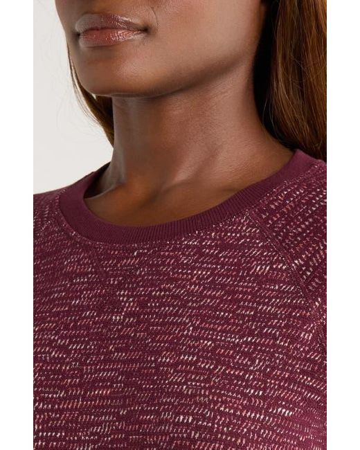 Marine Layer Purple Reversible Raglan Sleeve Top