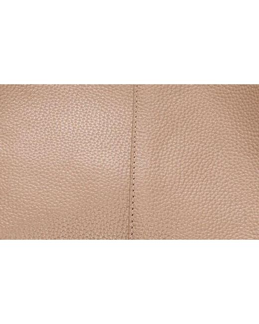 Vince Camuto Brown Jenna Pebble Leather Tote
