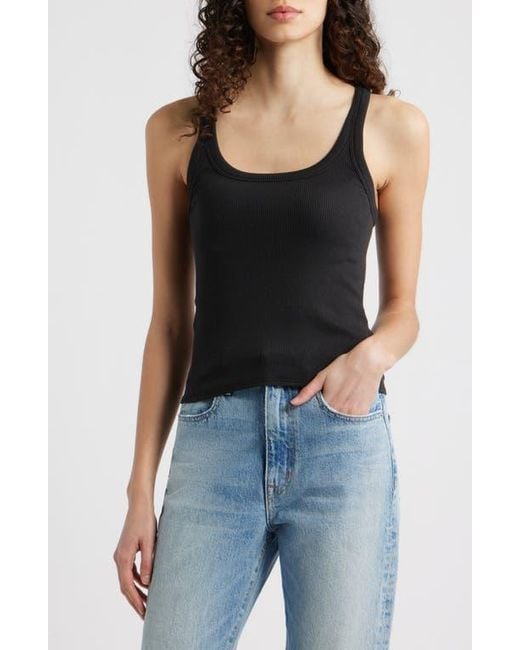 Rag & Bone Black The Essential Rib Tank