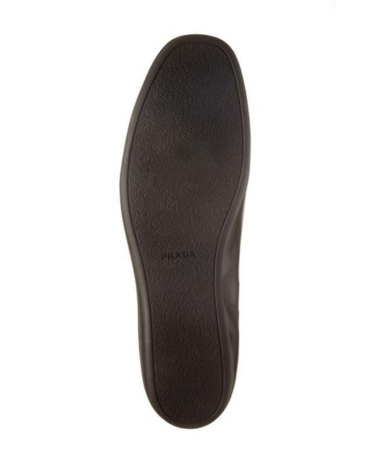 Prada Black Leather Oxford Shoes for men