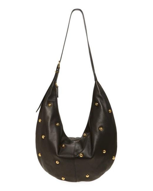 Madewell Black The Essential Curve Leather Shoulder Bag