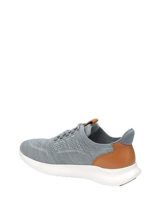 Johnston & Murphy White Amherst 2.0 Knit Plain Toe Sneaker for men