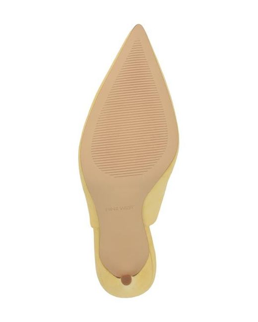 Nine West Metallic Feather Slingback Pump