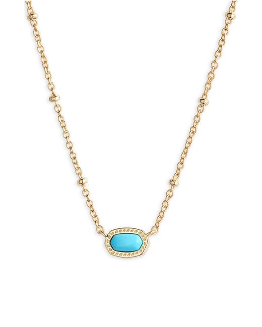 Kendra Scott Blue Elisa Mini Pendant Necklace