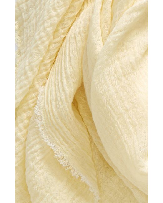 Nordstrom Metallic Cotton Crinkle Scarf