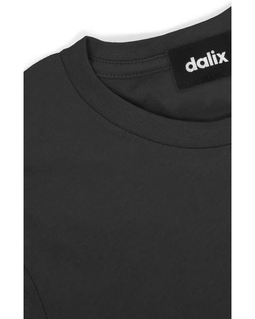 Alix Black Jersey Relaxed Tee