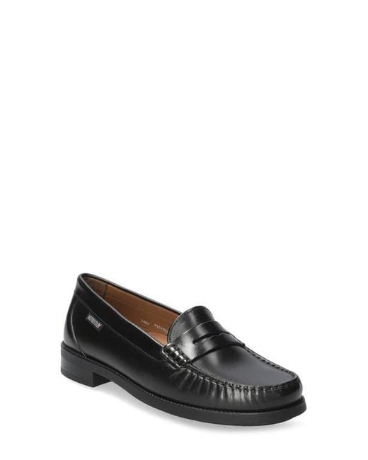 Mephisto Black Neda Penny Loafer