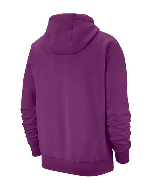 Nike Purple Sportswear Club Hoodie for men
