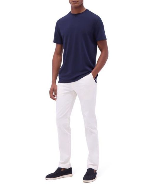 Bugatchi Blue Hank Solid Pima Cotton T-Shirt for men
