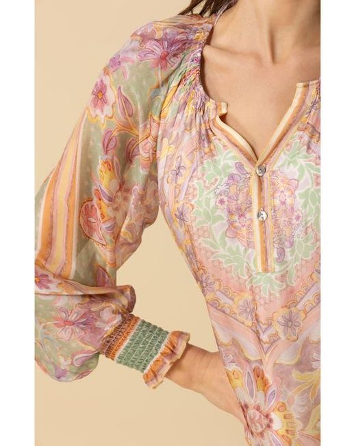 Hale Bob Natural Michaela Chiffon Top