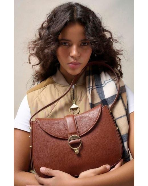 Barbour Brown Alder Leather Sling Bag