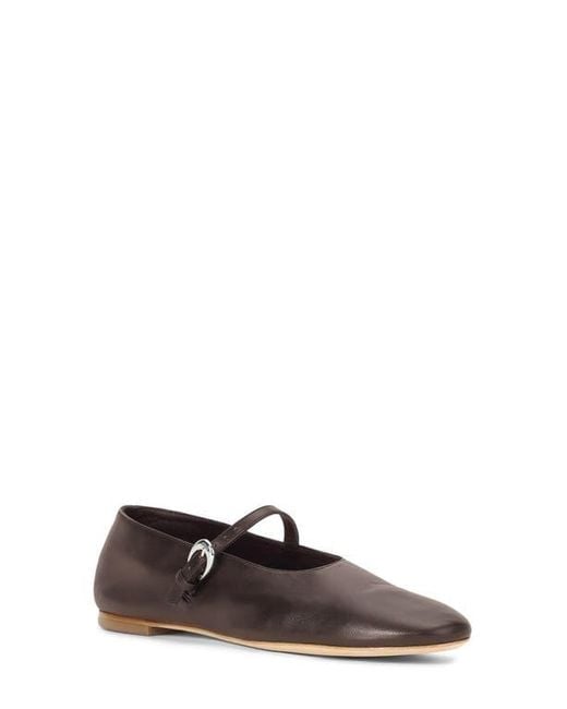 Staud Brown Alba Mary Jane Flat