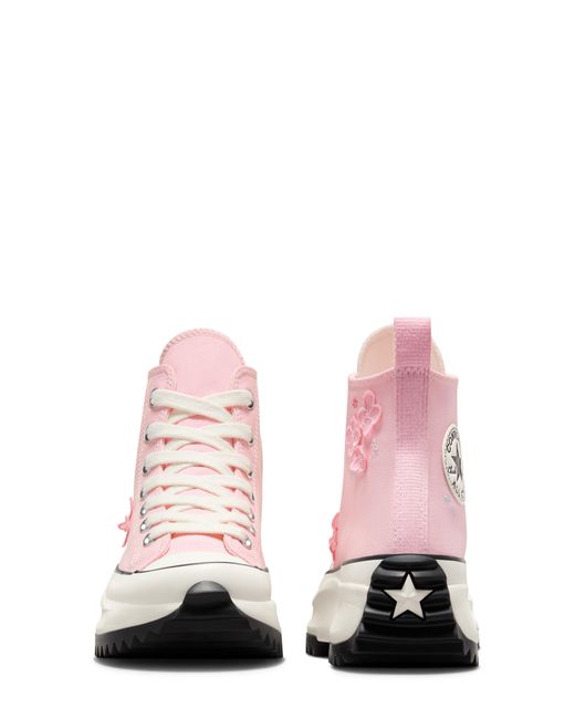 Converse Pink Chuck Taylor All Star Run Star Hike High Top Platform Sneaker