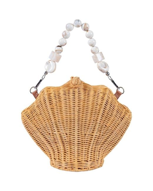 Jelavu Natural Shellie Shell Basket Bag
