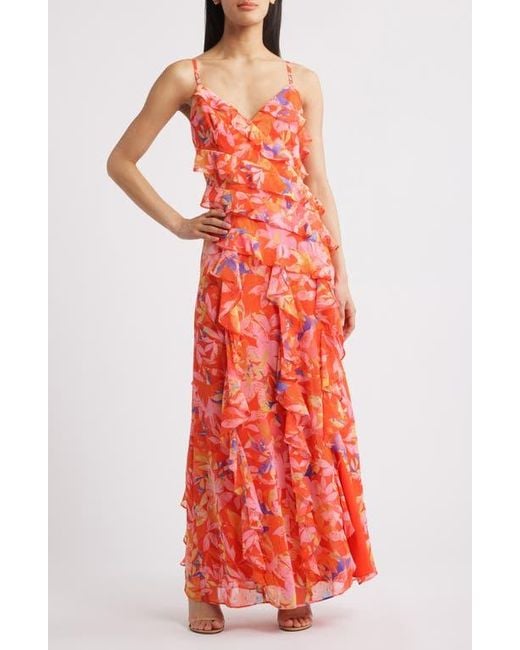 patchwork halter maxi dress Chic Halter-Neck Mesh Patchwork Maxi Dress main image 0