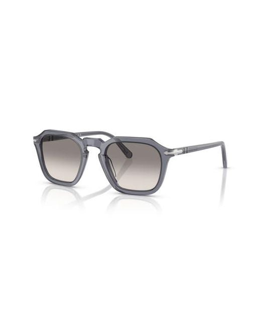 Persol Gray 50Mm Square Sunglasses