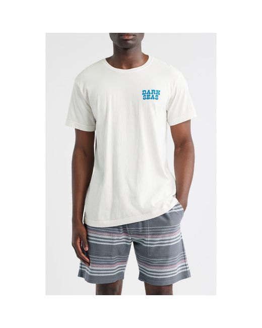 Dark Seas White A Little Different Logo Graphic T-Shirt for men