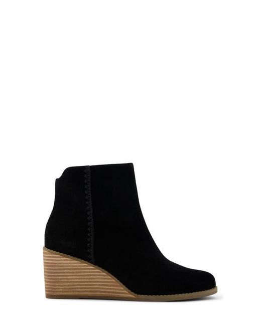 TOMS Black Joanna Wedge Bootie