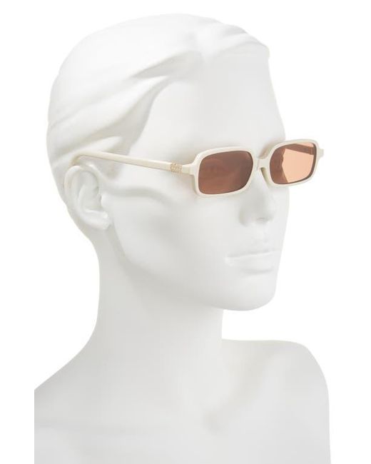 Miu Miu Pink 52Mm Rectangular Sunglasses